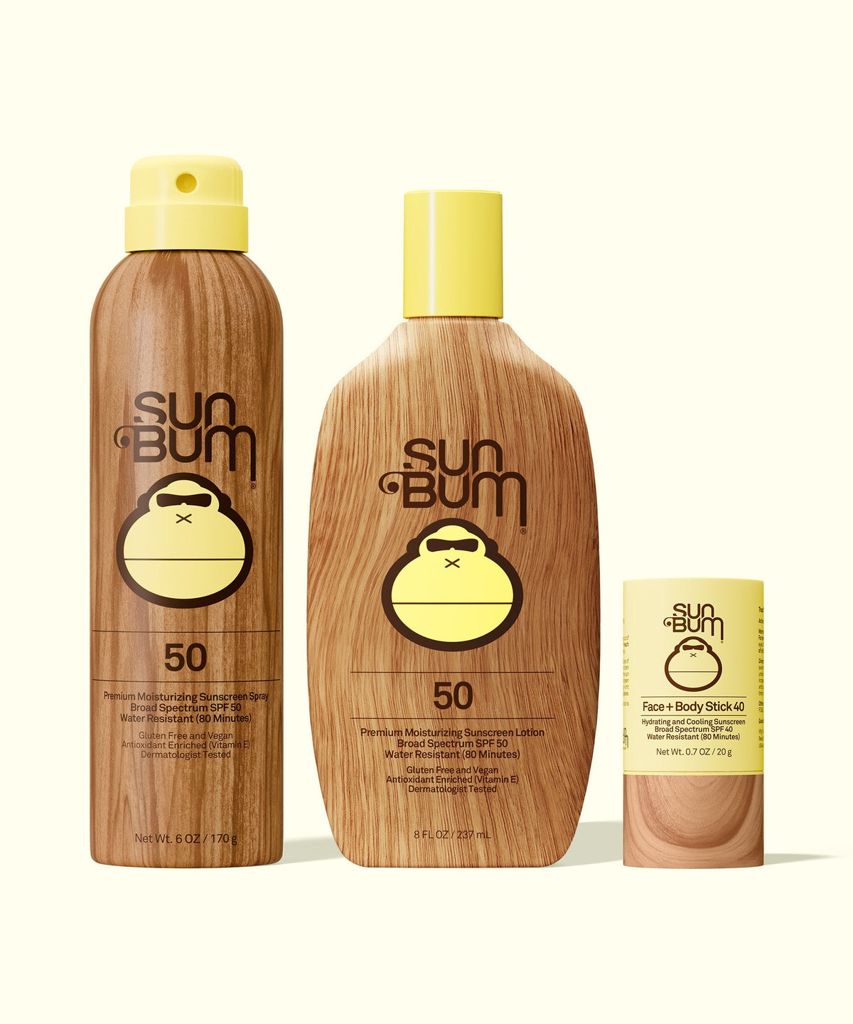 SPF 50 Spray + Lotion + Face and Body Stick 40 Bundle V9